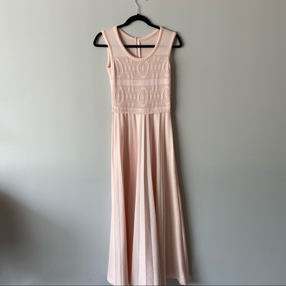 Vintage 1970’s Tricot Partout maxi dress knit 6/8 - Picture 2 of 9